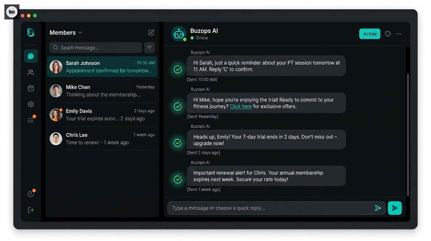 Buzops automated messaging